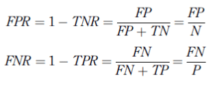 نرخ های مثبت و منفی کاذب